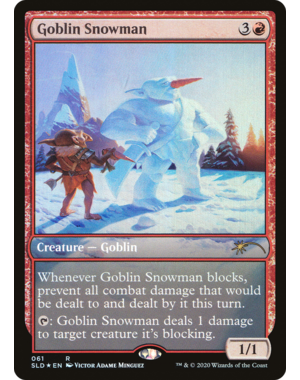 Magic: The Gathering Goblin Snowman (061) Lightly Played Foil