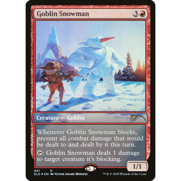 Magic: The Gathering Goblin Snowman (061) Lightly Played Foil