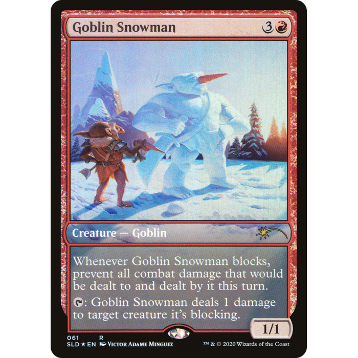 Magic: The Gathering Goblin Snowman (061) Lightly Played Foil