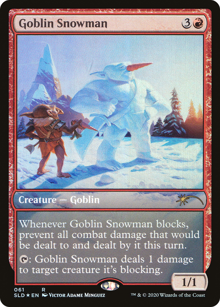 Magic: The Gathering Goblin Snowman (061) Lightly Played Foil