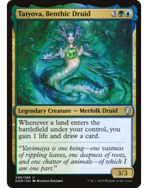 Magic: The Gathering Tatyova, Benthic Druid (206) Lightly Played