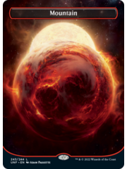 Magic: The Gathering Mountain (243) (Borderless) Lightly Played Foil