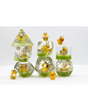 Foam Brain Happy Bees RPG Dice Set