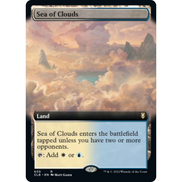 Magic: The Gathering Sea of Clouds (Extended Art) (605) Lightly Played