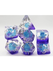 Foam Brain Blue Stegosaurus RPG Dice Set