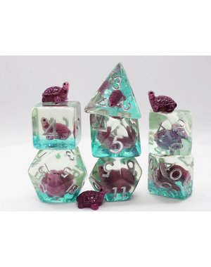 Foam Brain Gummy Turtle RPG Dice Set