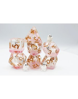 Foam Brain Pink Polar Bear RPG Dice Set