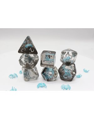 Foam Brain Water Spider RPG Dice Set