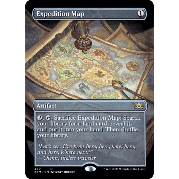 Magic: The Gathering Expedition Map (Borderless) (359) Lightly Played