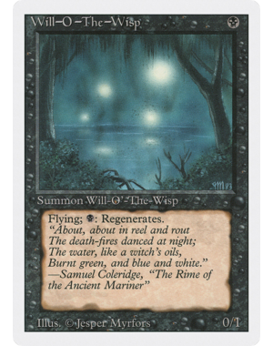 Magic: The Gathering Will-o'-the-Wisp (137) Heavily Played