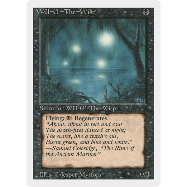 Magic: The Gathering Will-o'-the-Wisp (137) Heavily Played