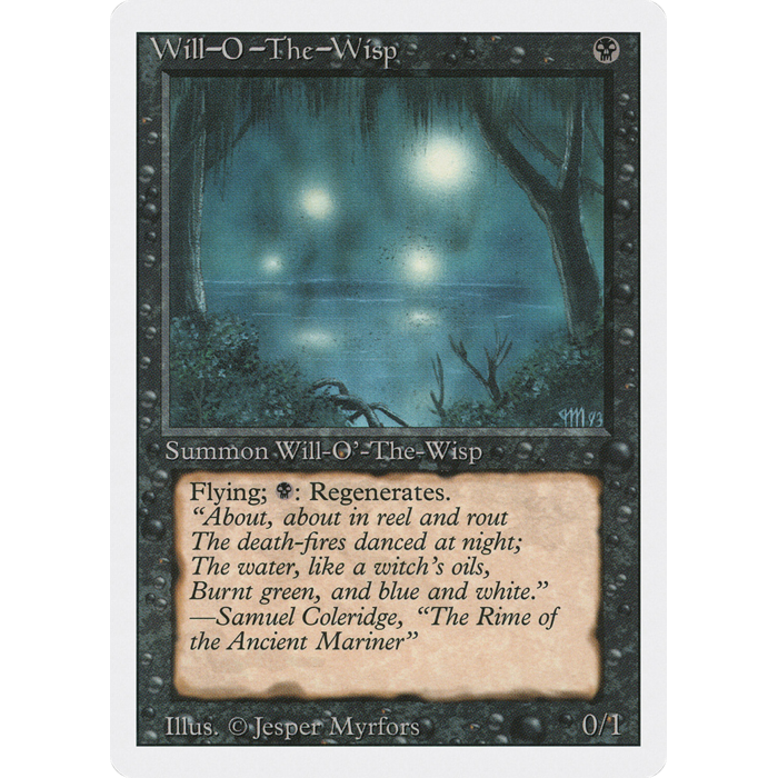 Magic: The Gathering Will-o'-the-Wisp (137) Heavily Played