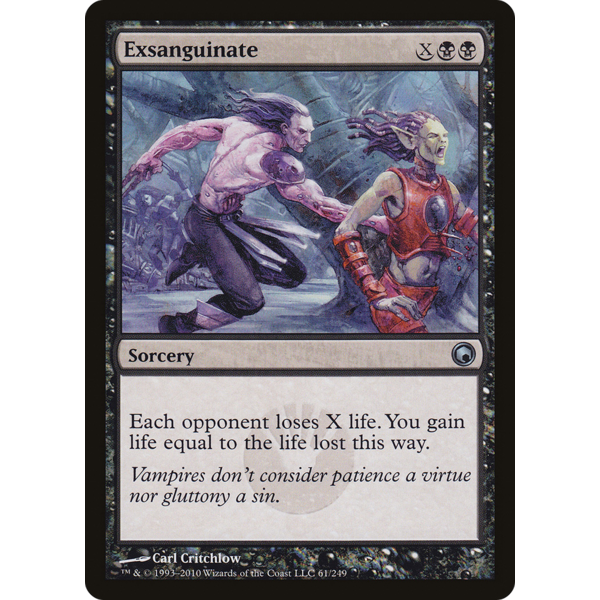 Magic: The Gathering Exsanguinate (061) Damaged