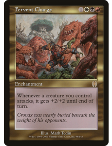 Magic: The Gathering Fervent Charge (098) Lightly Played