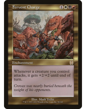 Magic: The Gathering Fervent Charge (098) Lightly Played