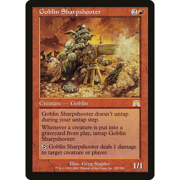 Magic: The Gathering Goblin Sharpshooter (207) Moderately Played