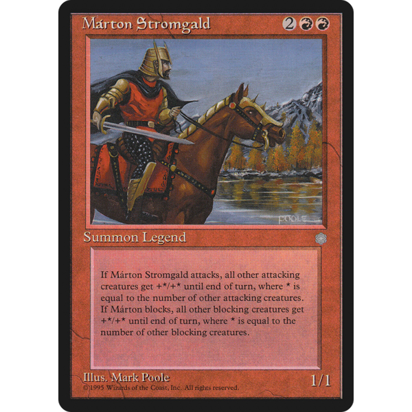 Magic: The Gathering Márton Stromgald (199) Heavily Played