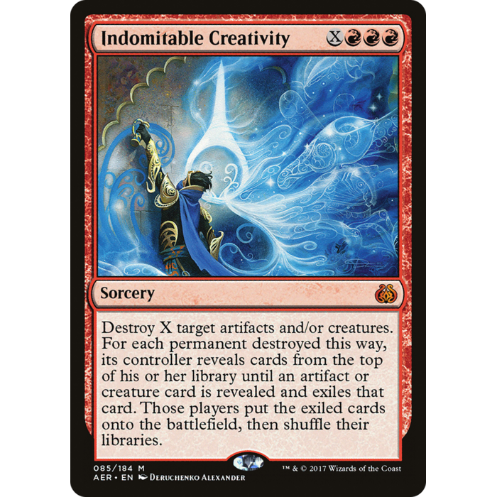Magic: The Gathering Indomitable Creativity (085) Lightly Played