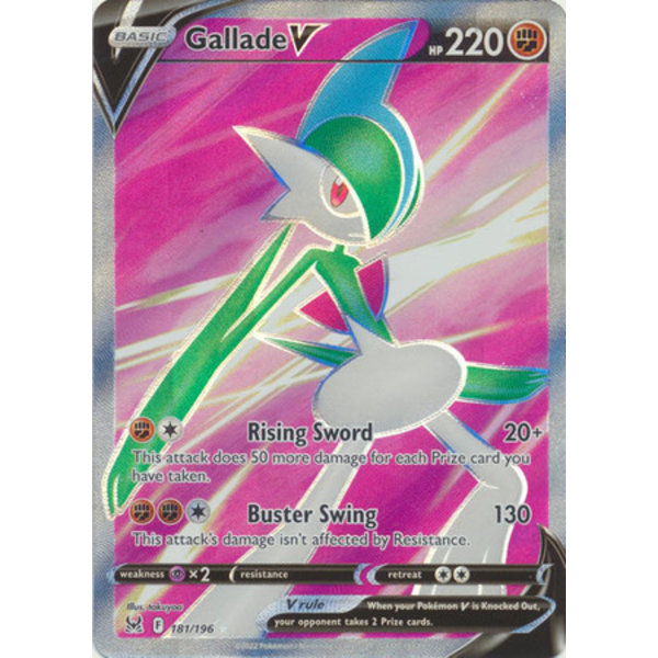 Pokemon Gallade V (Full Art) (181) Lightly Played Holofoil