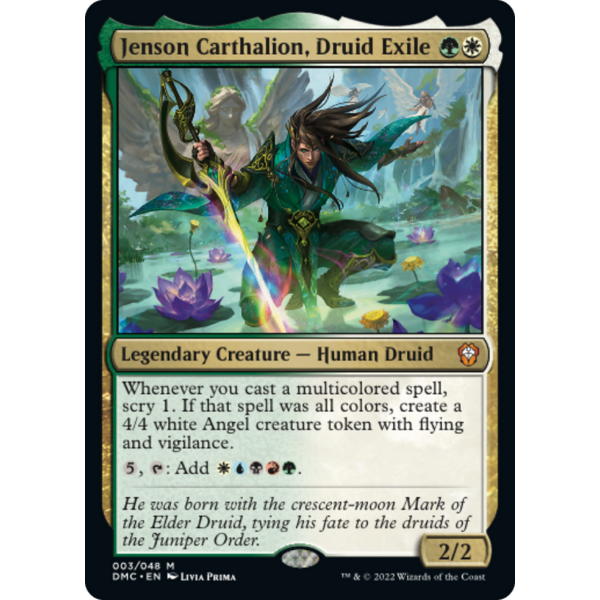 Magic: The Gathering Jenson Carthalion, Druid Exile (003) Lightly Played Foil
