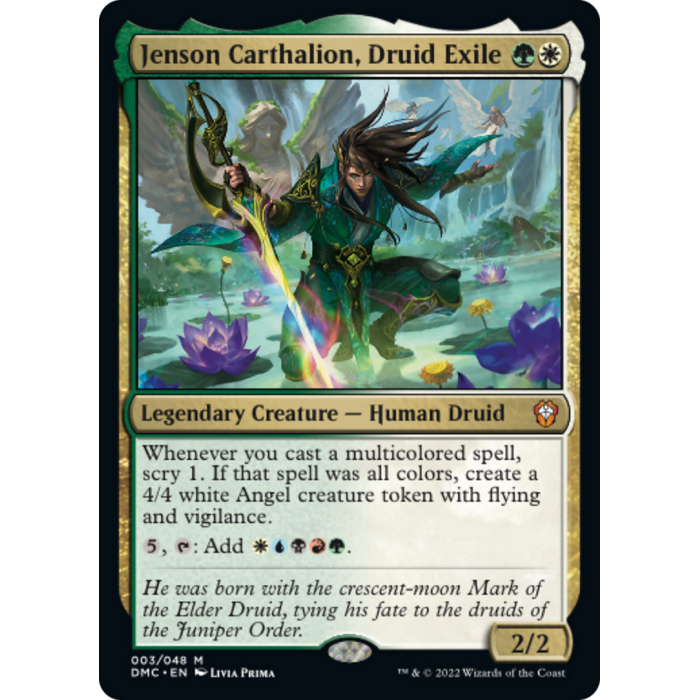 Magic: The Gathering Jenson Carthalion, Druid Exile (003) Lightly Played Foil