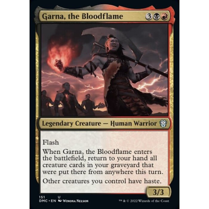 Magic: The Gathering Garna, the Bloodflame (151) Near Mint