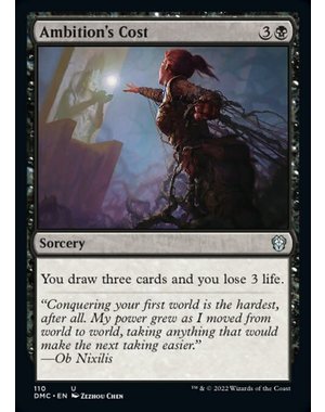 Magic: The Gathering Ambition's Cost (110) Near Mint