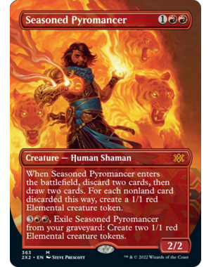 Magic: The Gathering Seasoned Pyromancer (Borderless) (363) Lightly Played