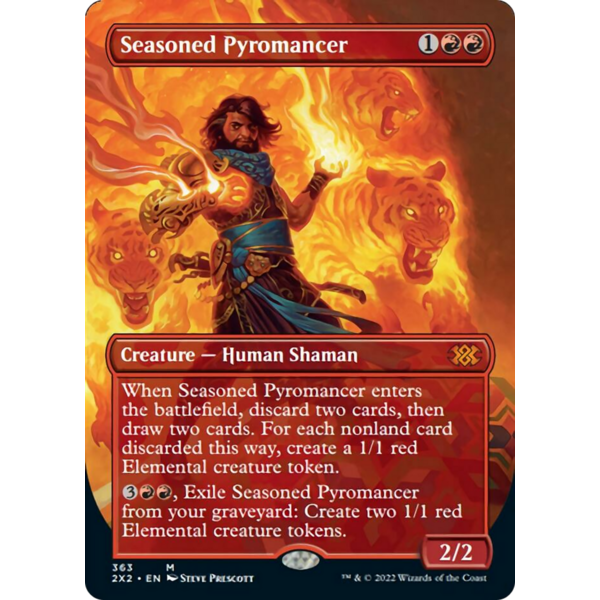 Magic: The Gathering Seasoned Pyromancer (Borderless) (363) Lightly Played
