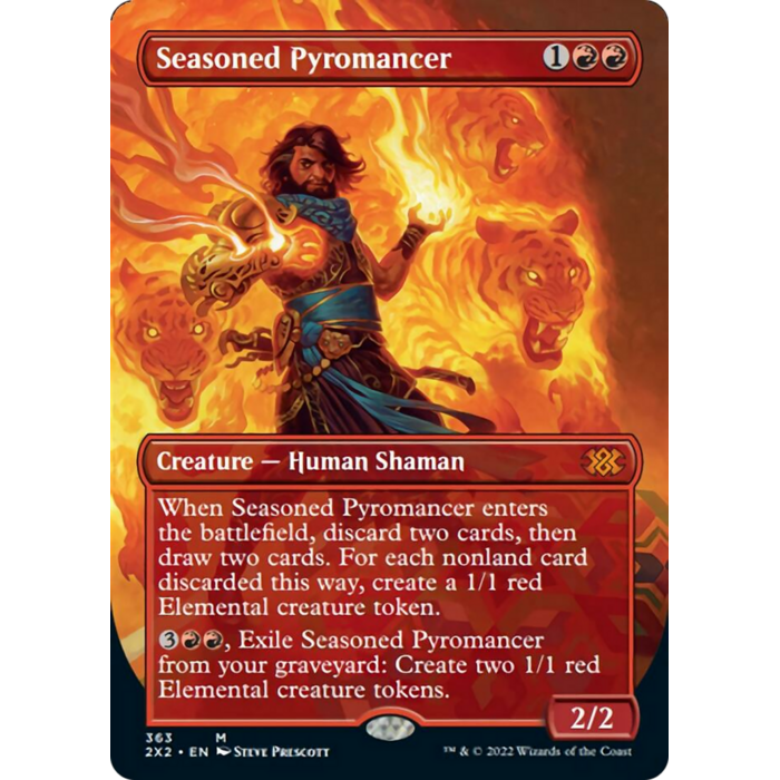 Magic: The Gathering Seasoned Pyromancer (Borderless) (363) Lightly Played