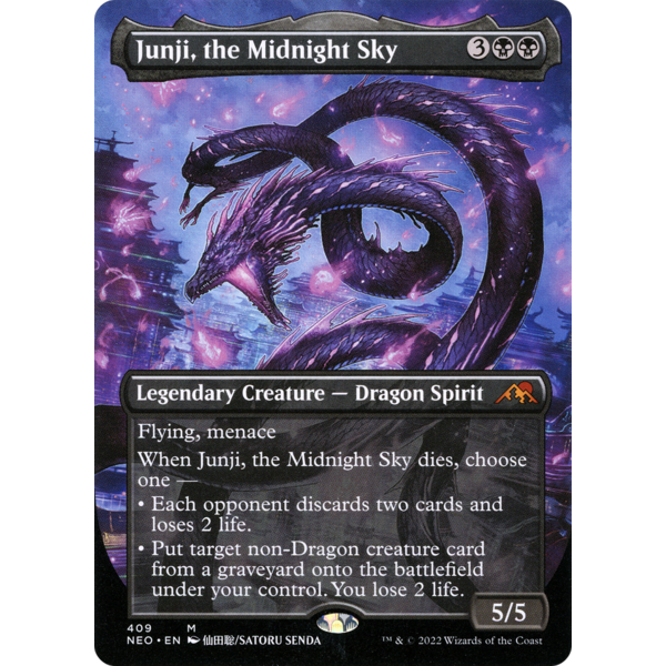 Magic: The Gathering Junji, the Midnight Sky (Borderless) (409) Lighlty Played