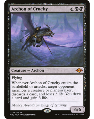 Magic: The Gathering Archon of Cruelty (075) Lightly Played