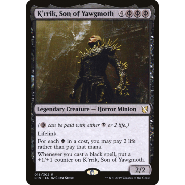 Magic: The Gathering K'rrik, Son of Yawgmoth (018) Lightly Played