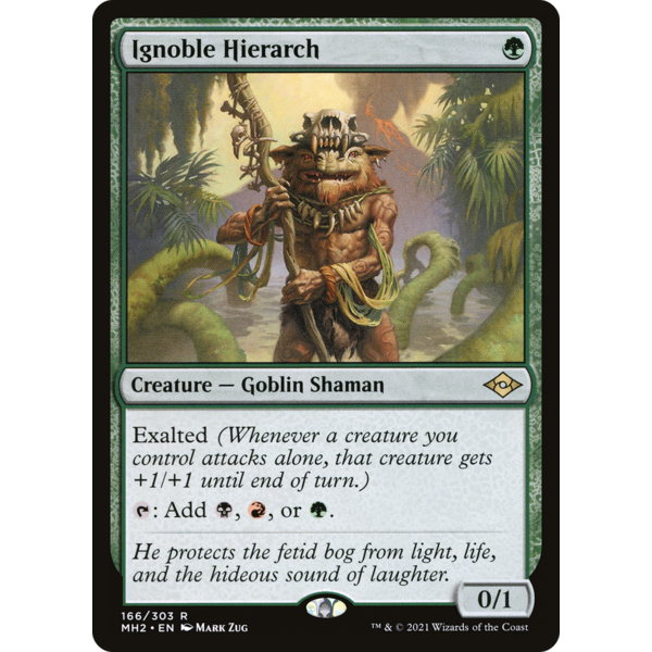Magic: The Gathering Ignoble Hierarch (166) Lightly Played