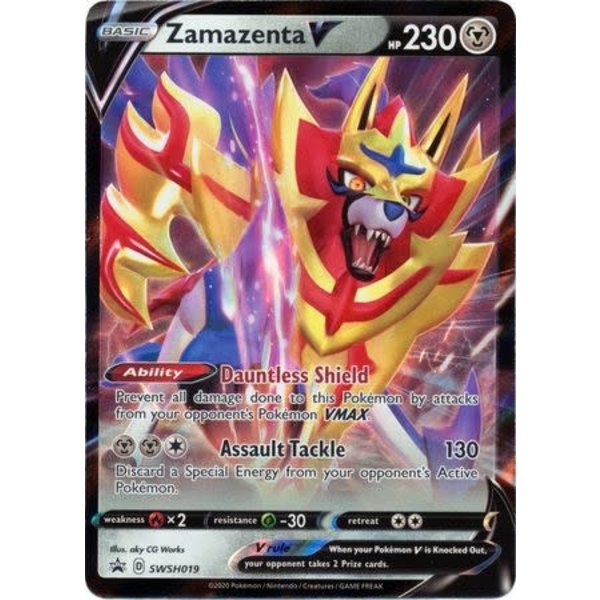 Pokemon Zamazenta V (SWSH019) Lightly Played