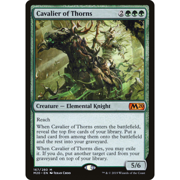 Magic: The Gathering Cavalier of Thorns (167) Lightly Played