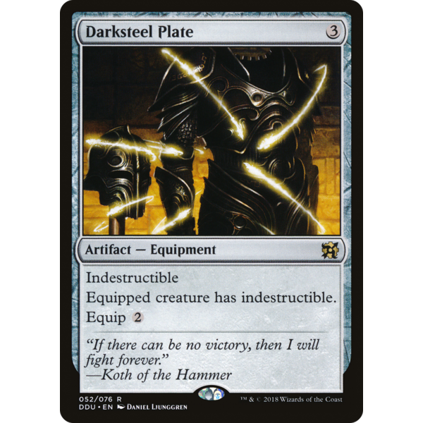 Magic: The Gathering Darksteel Plate (052) Moderately Played
