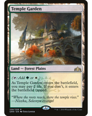 Magic: The Gathering Temple Garden (258) Lightly Played