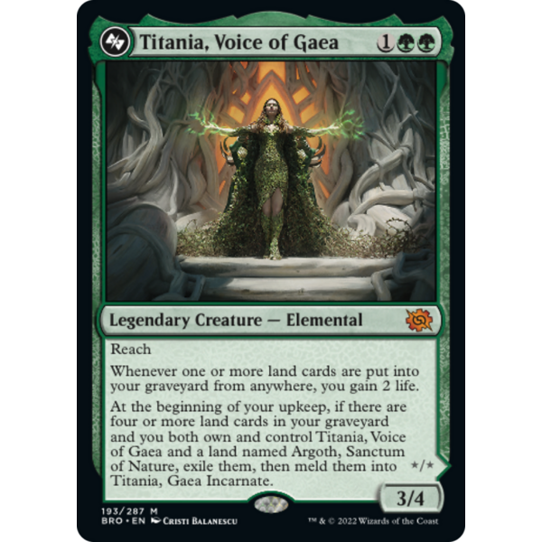 Magic: The Gathering Titania, Voice of Gaea (193) Lightly Played