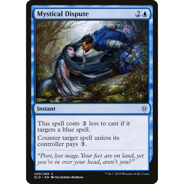 Magic: The Gathering Mystical Dispute (058) Lightly Played Foil
