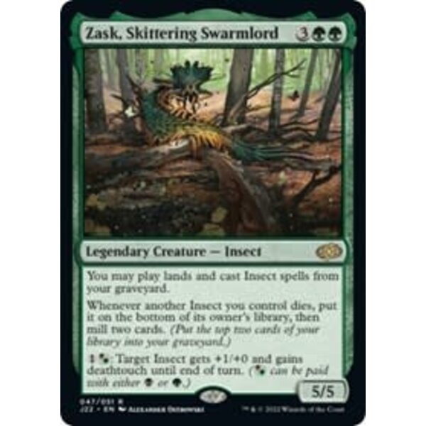 Wizards of The Coast Zask, Skittering Swarmlord (047) Lightly Played