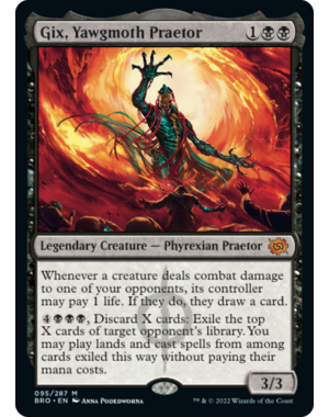 Magic: The Gathering Gix, Yawgmoth Praetor (095) Lightly Played Foil