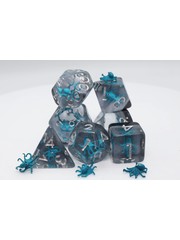 Foam Brain Teal Octopus RPG Dice Set
