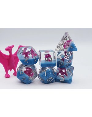 Foam Brain Pink Pterodactyl RPG Dice Set