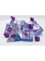 Foam Brain Purple Elephant RPG Dice Set