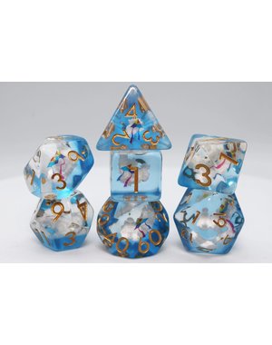 Foam Brain Kite & Clouds RPG Dice Set