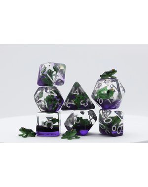 Foam Brain Green Poison Frog RPG Dice Set