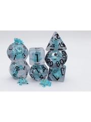 Foam Brain Blue Poison Frog RPG Dice Set