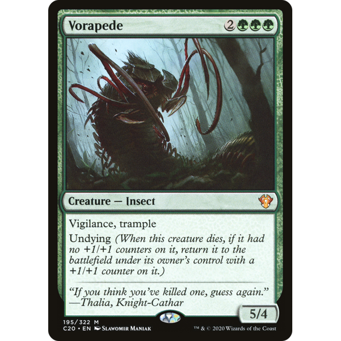 Magic: The Gathering Vorapede (195) Lightly Played