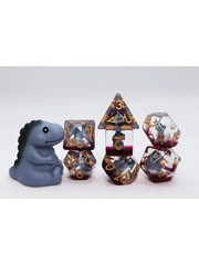 Foam Brain Gray T-Rex RPG Dice Set